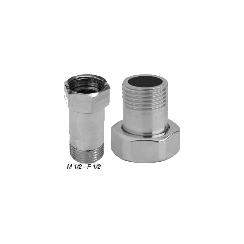 Codolo Dado Girevole in ottone cromato M 3/8 - F 1/2 - Idrica Catania Codolo Dado Girevole in ottone cromato M 3/8 - F 1/2 - Idrica Catania