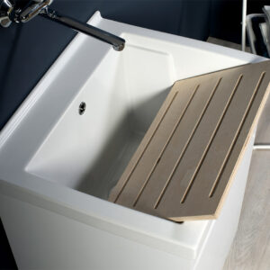 Lavatoio Onda 60x50 in ceramica bianca - Idrica Catania