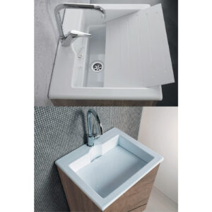 Lavatoio Zeus 60x50 in metacrilato bianco - Idrica Catania