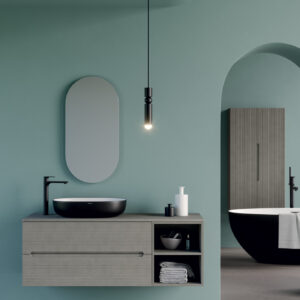 Mobile bagno sospeso Ikon 140 composizione 1 - Idrica Catania