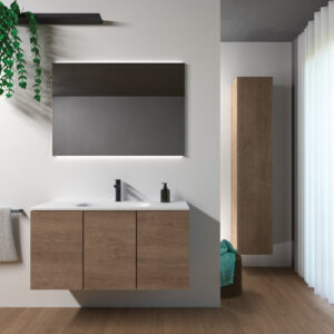 Mobile bagno sospeso Leaf 100 composizione 3 - Idrica Catania