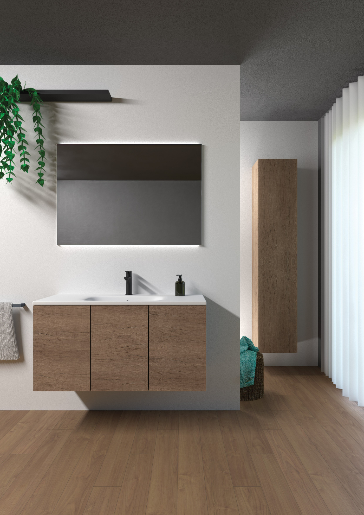 Mobile bagno sospeso Leaf 100 composizione 3 - Idrica Catania Mobile bagno sospeso Leaf 100 composizione 3 - Idrica Catania