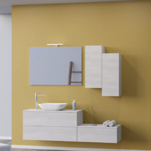 Mobile bagno sospeso Leaf 170 composizione 1 - Idrica Catania