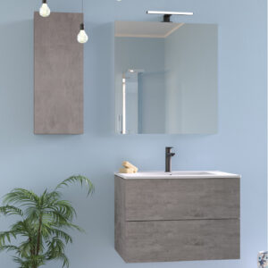 Mobile bagno sospeso Leaf 70 composizione 2 - Idrica Catania