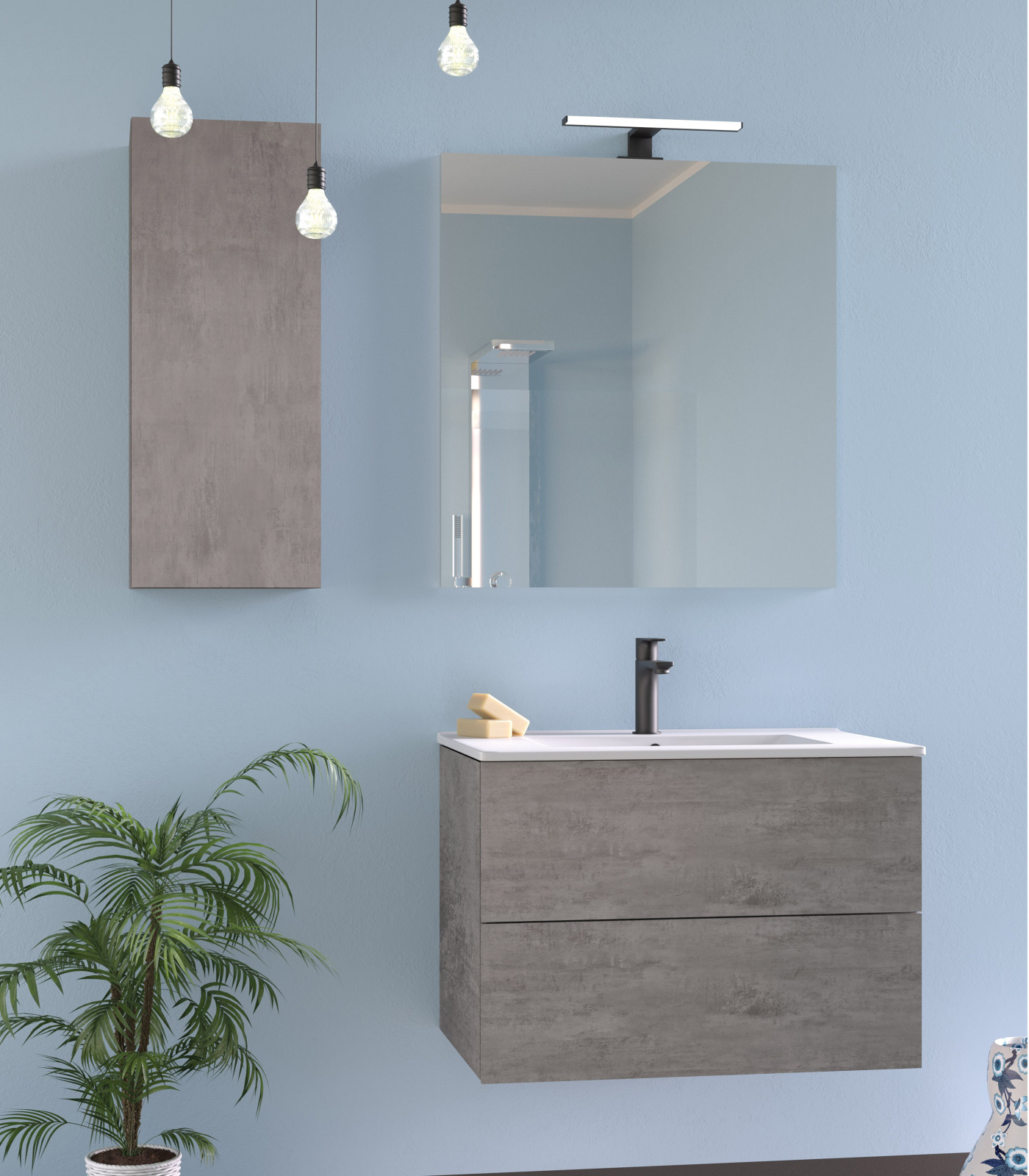 Mobile bagno sospeso Leaf 70 composizione 2 - Idrica Catania Mobile bagno sospeso Leaf 70 composizione 2 - Idrica Catania