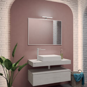 Mobile bagno sospeso Leaf mensolone 100 composizione 1 - Idrica Catania
