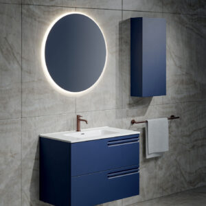 Mobile bagno sospeso Puro 80 composizione 2 finitura Blu opaco - Idrica Catania