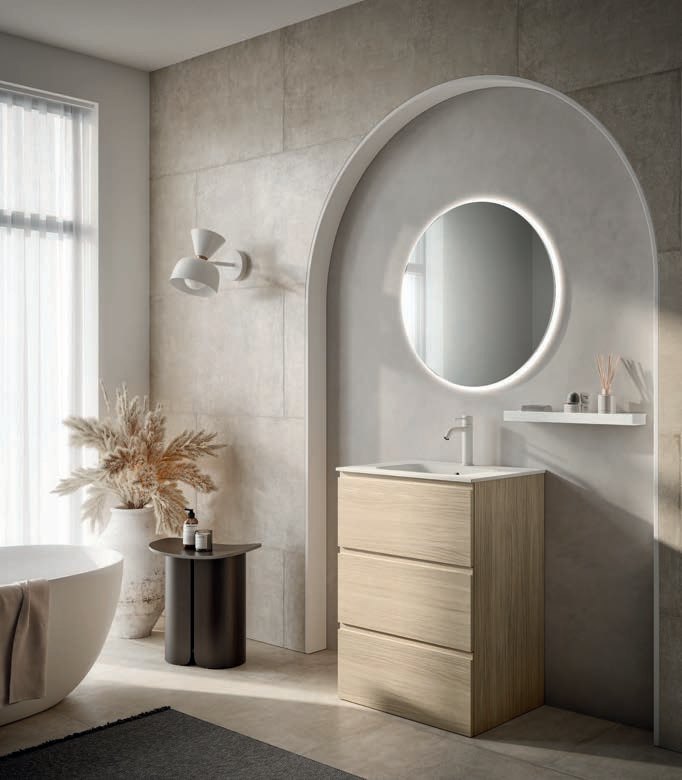 Mobile bagno sospeso Trendy 12 finitura Rovere Elegance con top Tecnoplan - Idrica Catania Mobile bagno sospeso Trendy 12 finitura Rovere Elegance con top Tecnoplan - Idrica Catania