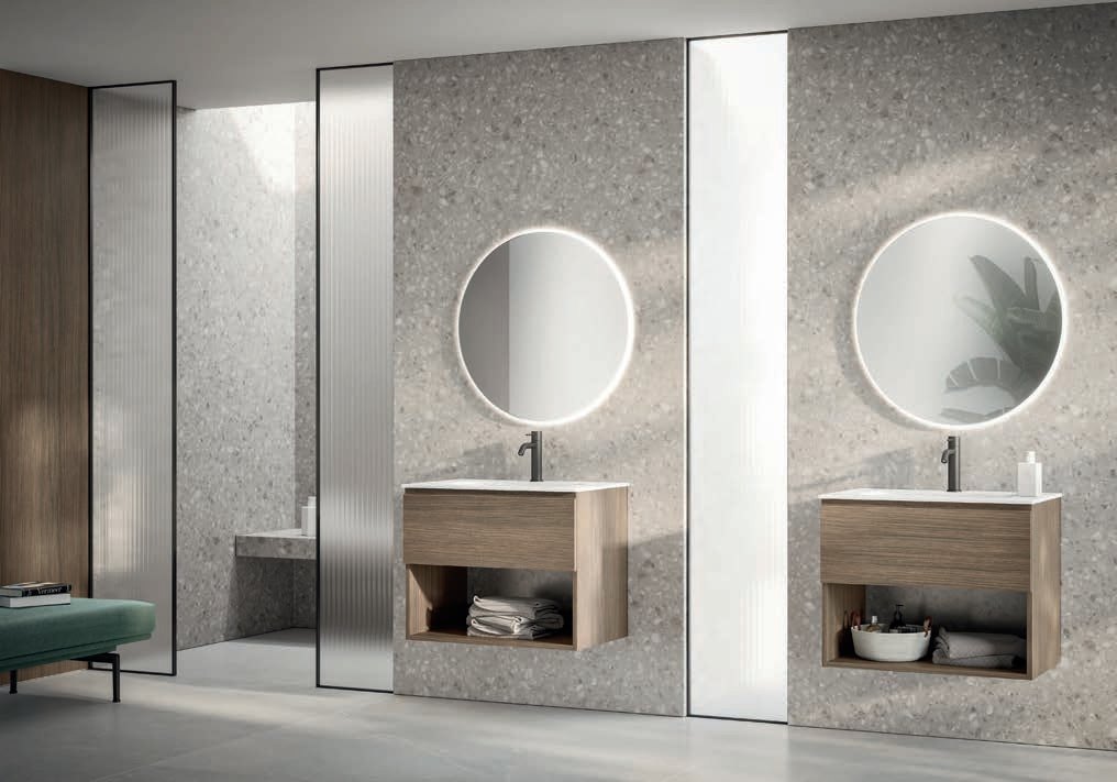 Mobile bagno sospeso Trendy 14 finitura Rovere Cioccolato con top Tecnoplan - Idrica Catania Mobile bagno sospeso Trendy 14 finitura Rovere Cioccolato con top Tecnoplan - Idrica Catania