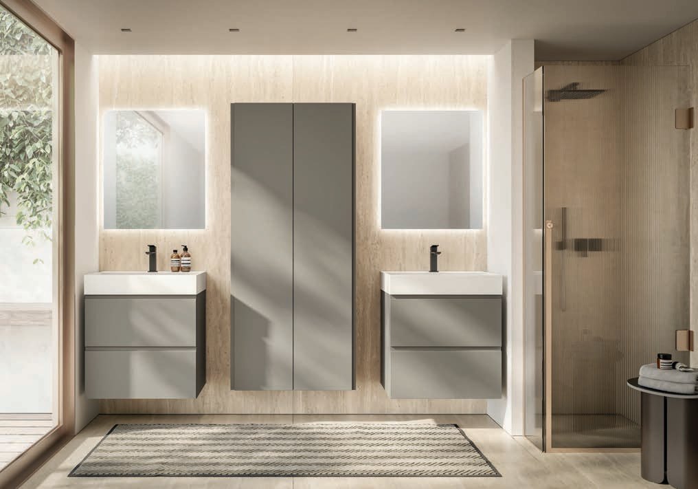 Mobile bagno sospeso Trendy 16 finitura Argilla con top Tecnomat - Idrica Catania Mobile bagno sospeso Trendy 16 finitura Argilla con top Tecnomat - Idrica Catania