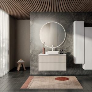 Mobile bagno sospeso Trendy 18 finitura Corda con top Frame in Tecnomat - Idrica Catania