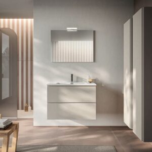 Mobile bagno sospeso Trendy 21 finitura Corda con top ceramica - Idrica Catania