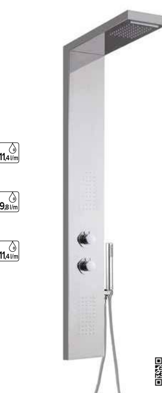Pannello doccia Damast Eos - Idrica Catania Pannello doccia Damast Eos - Idrica Catania