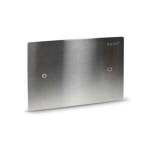 Placca inox originale Pucci per cassetta a incasso - Idrica Catania