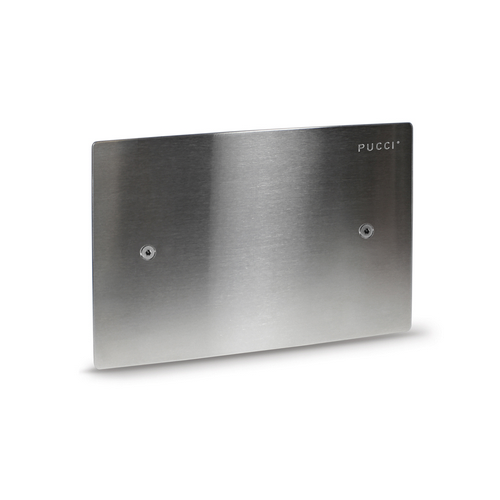 Placca inox originale Pucci per cassetta a incasso - Idrica Catania Placca inox originale Pucci per cassetta a incasso - Idrica Catania