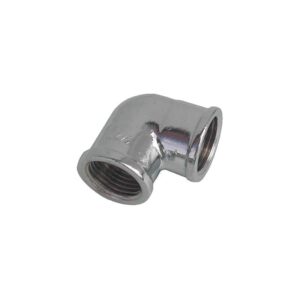 Gomito femmina-femmina in ottone cromato 3/8 x 3/8 - Idrica Catania