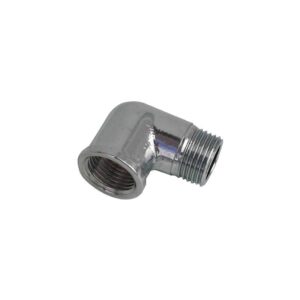 Gomito maschio-femmina in ottone cromato 3/8 x 3/8 - Idrica Catania