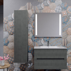 Mobile bagno sospeso Ikon 80 composizione 2 - Idrica Catania