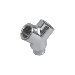 Raccordo Y maschio in ottone cromato M 1/2 x F 1/2 x F 1/2 490C 12 - Idrica Catania