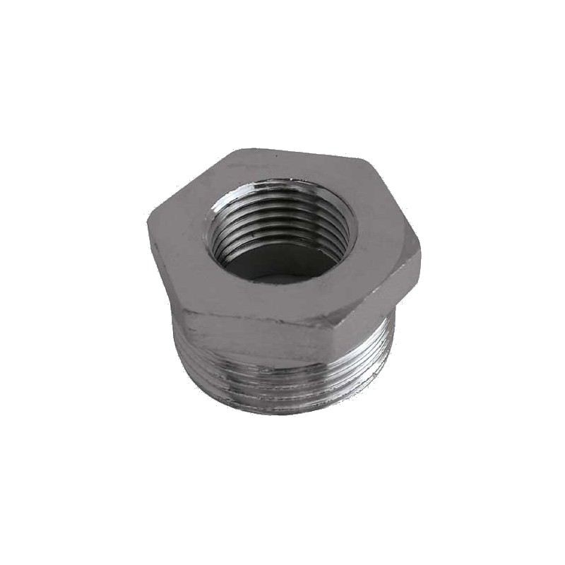 Riduzione maschio-femmina ottone Cromata in ottone cromato 1/2 x 3/8 - Idrica Catania Riduzione maschio-femmina ottone Cromata in ottone cromato 1/2 x 3/8 - Idrica Catania